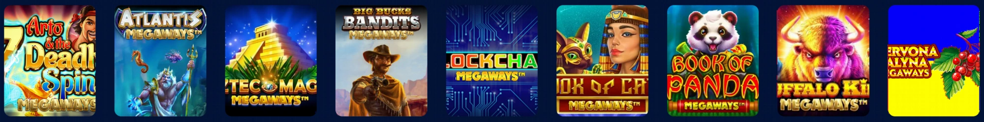 Megaways games collection at Betfoxx