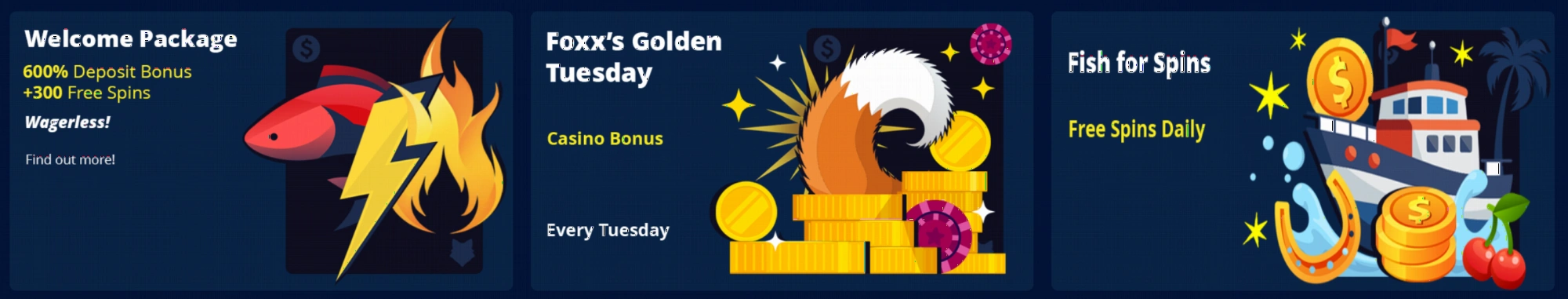 Betfoxx Casino promotions and bonuses